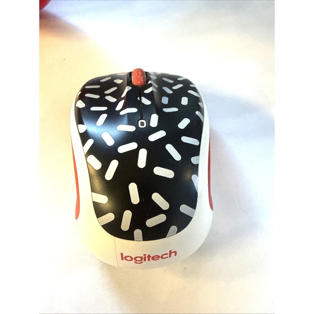 Logitech M325C Wireless USB Mouse Red, Black, & White Design